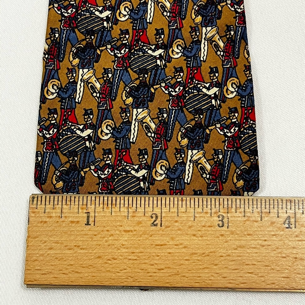 Ferragamo Marching Band Silk Neck Tie - Picture 6 of 9